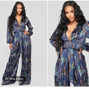 Satin jumpsuit-NEW
